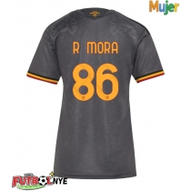 Camiseta AS Roma Rodrigo Mora #86 Tercera Equipación para mujer 2026-27 manga corta